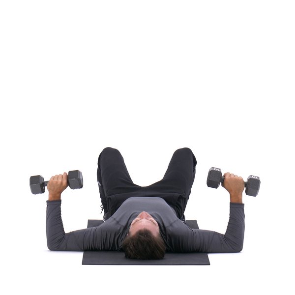 Dumbbell floor press thumbnail image