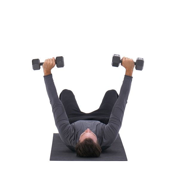 Dumbbell floor press thumbnail image