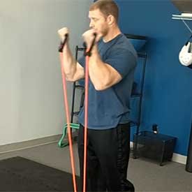 Standing Band Curl