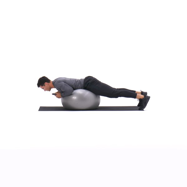 Exercise ball weighted hyperextension thumbnail image